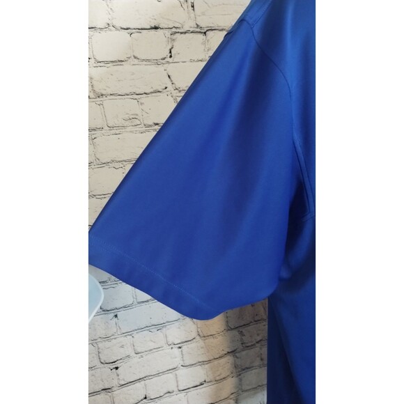 Footjoy royal blue short sleeve polo with white trim - mens Size xlarge - Picture 4 of 9